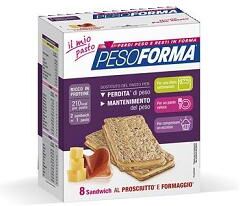 PESOFORMA sandwich prosciutto formaggio 8 pezzi