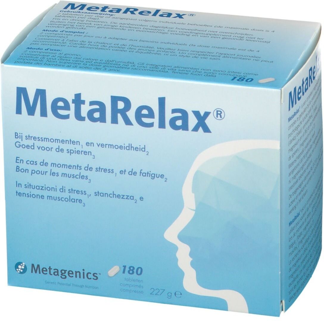 METAGENICS MetaRelax Integratore 180 Compresse