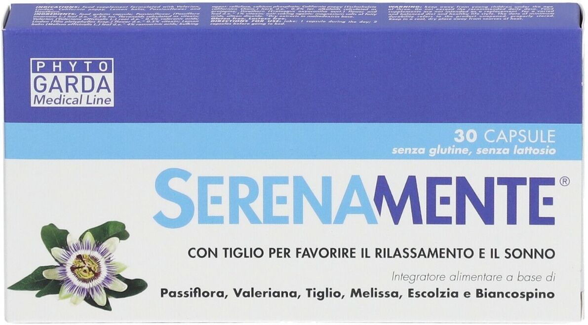 NAMED Phyto Garda Serenamente Integratore per Stress e Benessere Mentale 30 Capsule