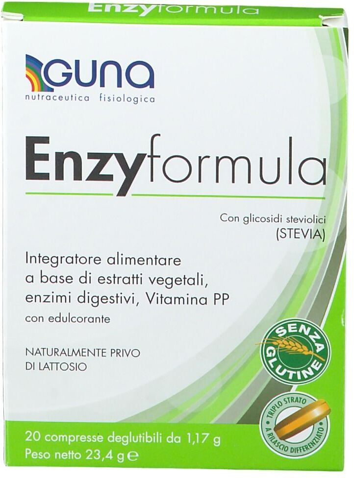 GUNA Enzyformula Integratore Di Enzimi Digestivi 20 Compresse