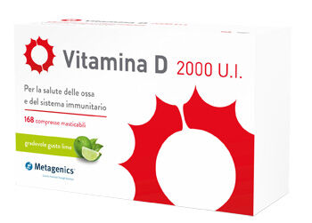 METAGENICS VITAMINA D Vitamina D 2000 U.I. 168 Compresse Masticabili
