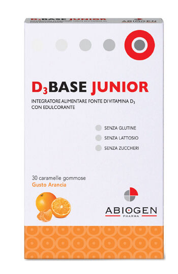 D3base junior 30 caramelle arancia