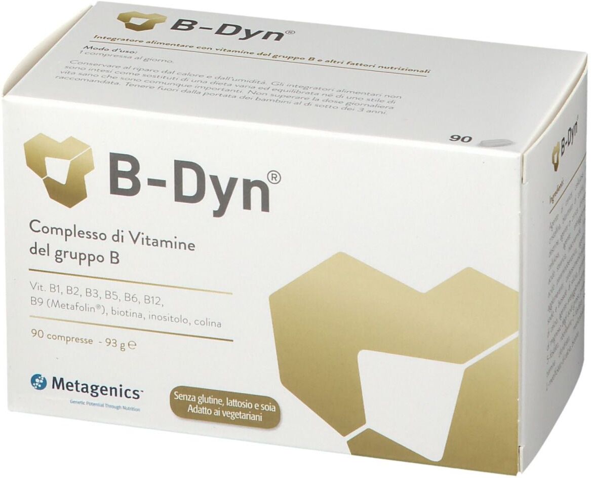 METAGENICS B-Dyn Integratore Integratore Di Vitamina B 90 Compresse