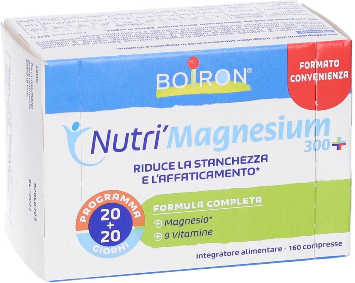 BOIRON Nutrì Magnesium 300+ Integratore Di Magnesio 160 Compresse