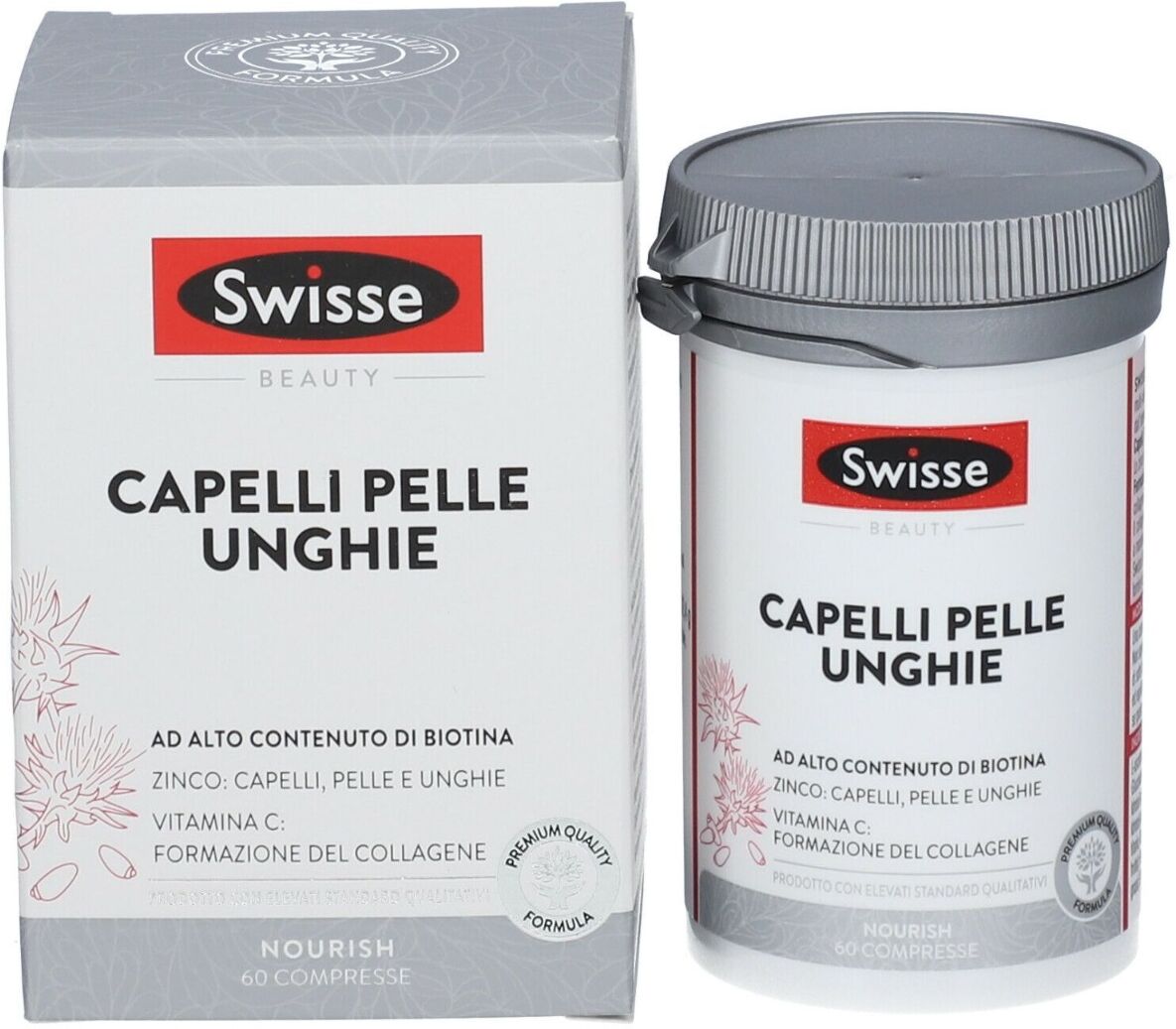 SWISSE Capelli Pelle Unghie Integratore Biotina 60 Compresse