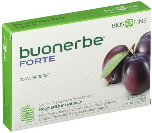 BIOS LINE Buonerbe Forte Integratore Transito Intestinale 30 Compresse