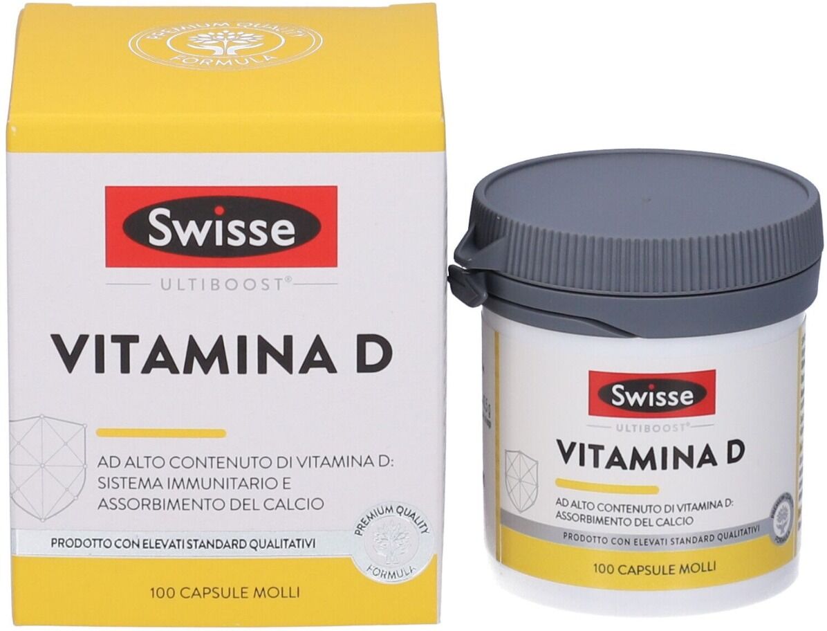 SWISSE Vitamina D Integratore Ossa e Denti 100 Capsule