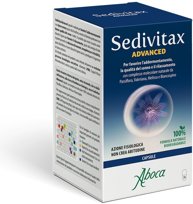 ABOCA Sedivitax Advanced Integratore per il Sonno 70 Capsule