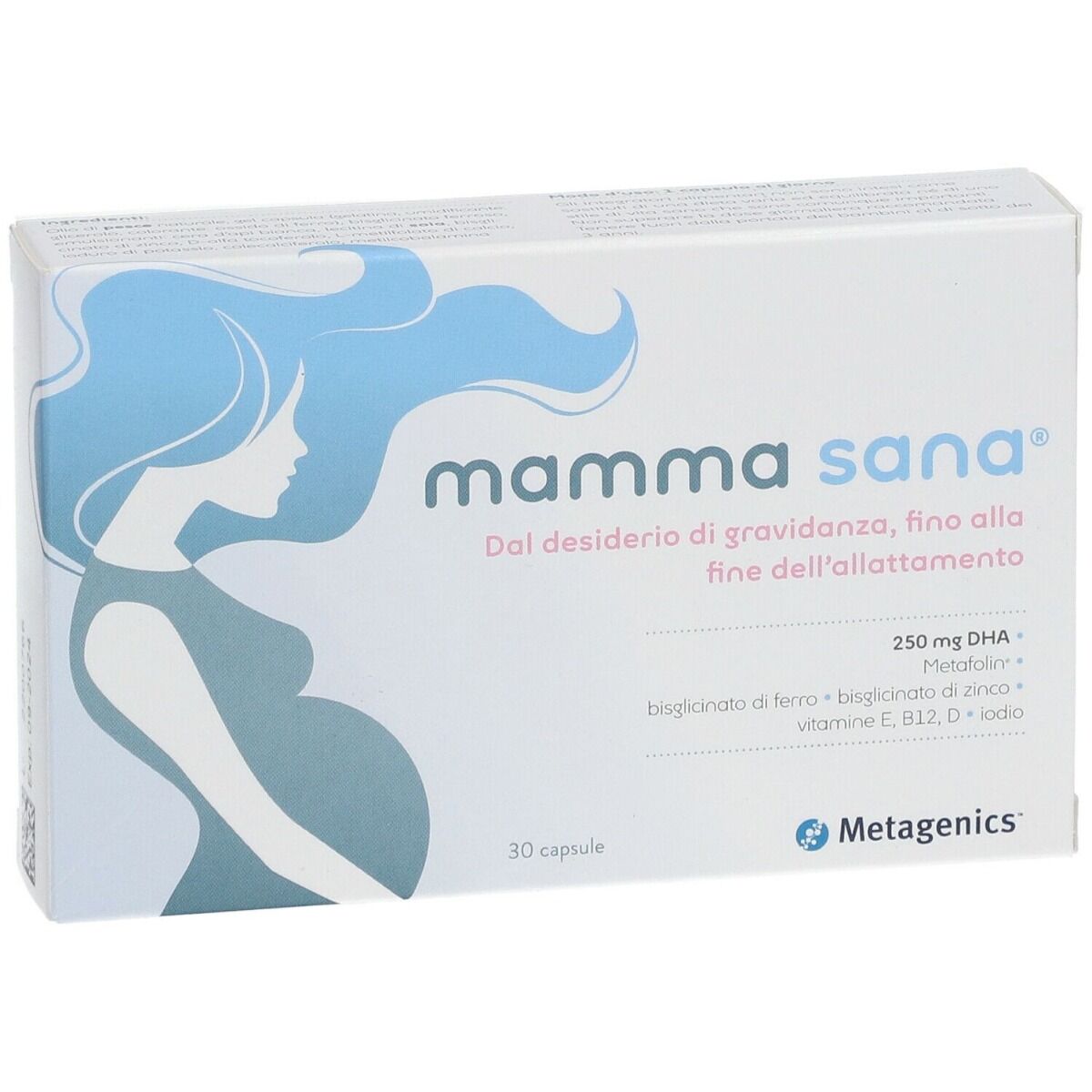 METAGENICS Mammasana Integratore Gravidanza 30 Capsule