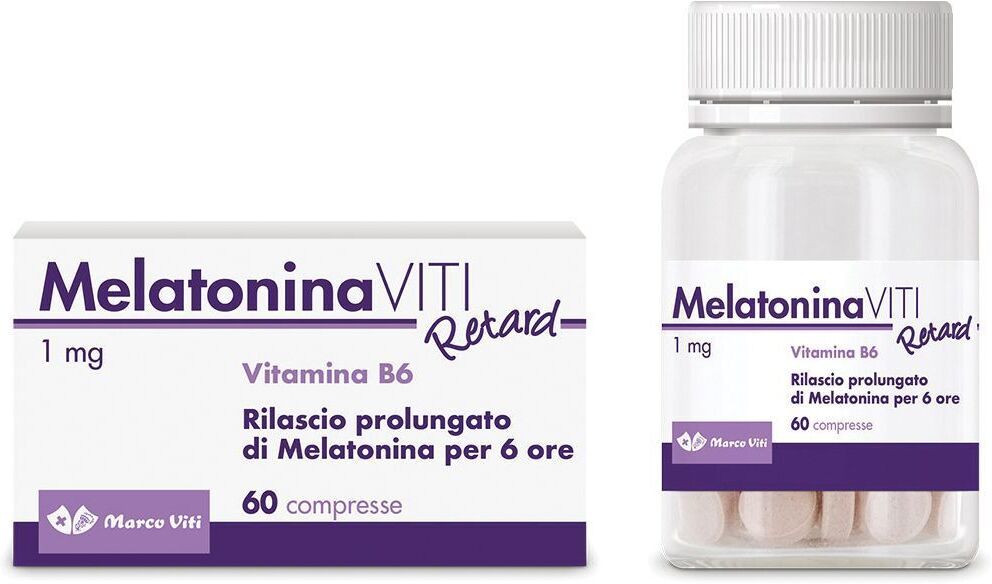 MARCO VITI Melatonina Viti Retard 1mg Integratore Sonno 60 Compresse