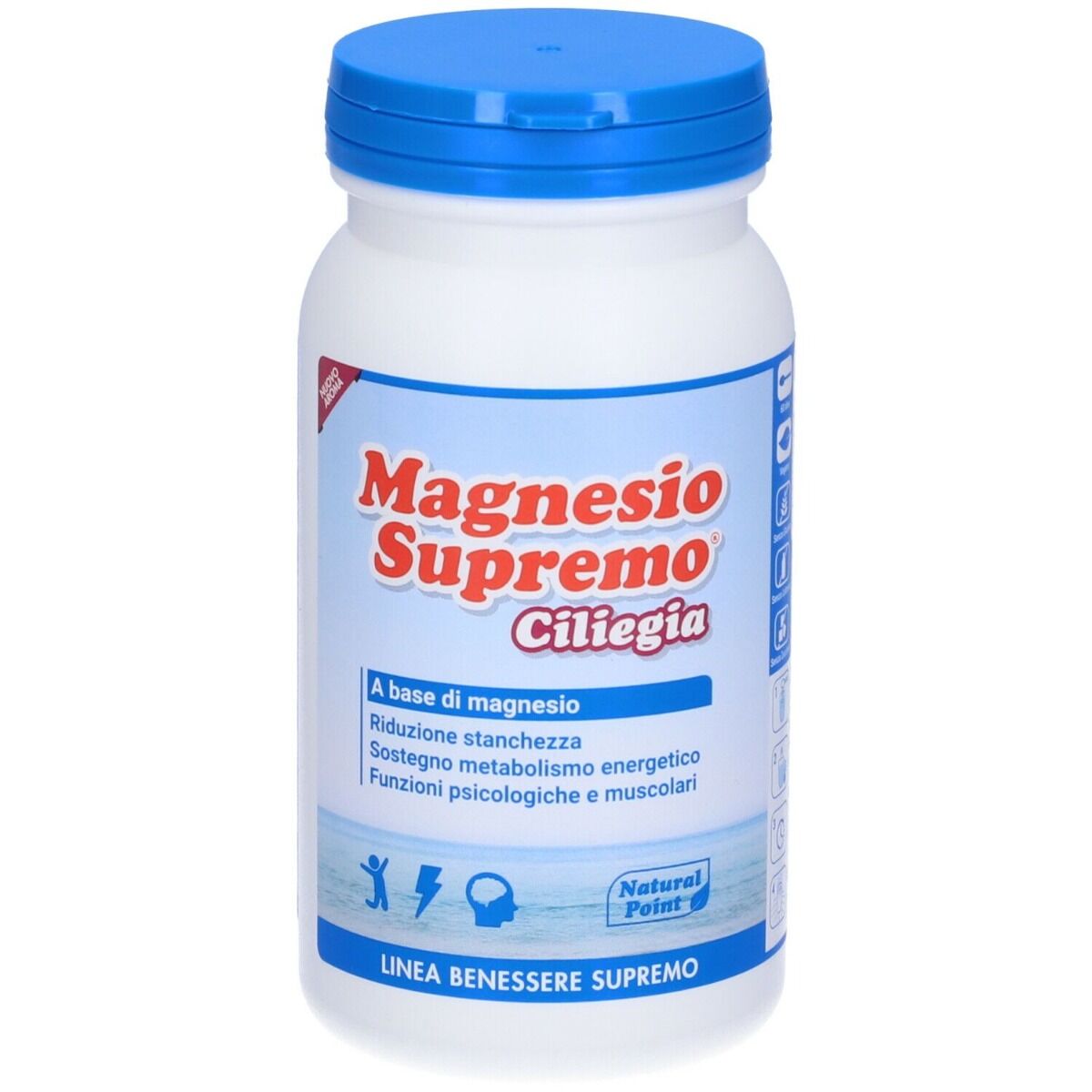 NATURAL POINT Magnesio Supremo Integratore Gusto Ciliegia 150 g