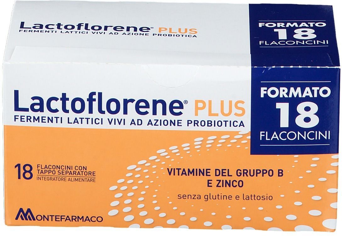 LACTOFLORENE PLUS Integratore Fermenti Lattici Vivi 18 Flaconcini 10 ml