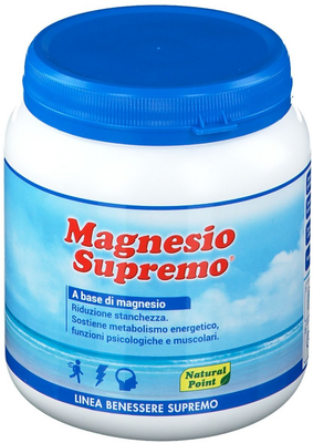 NATURAL POINT Magnesio Supremo Integratore Per Stanchezza e Stress 300 g