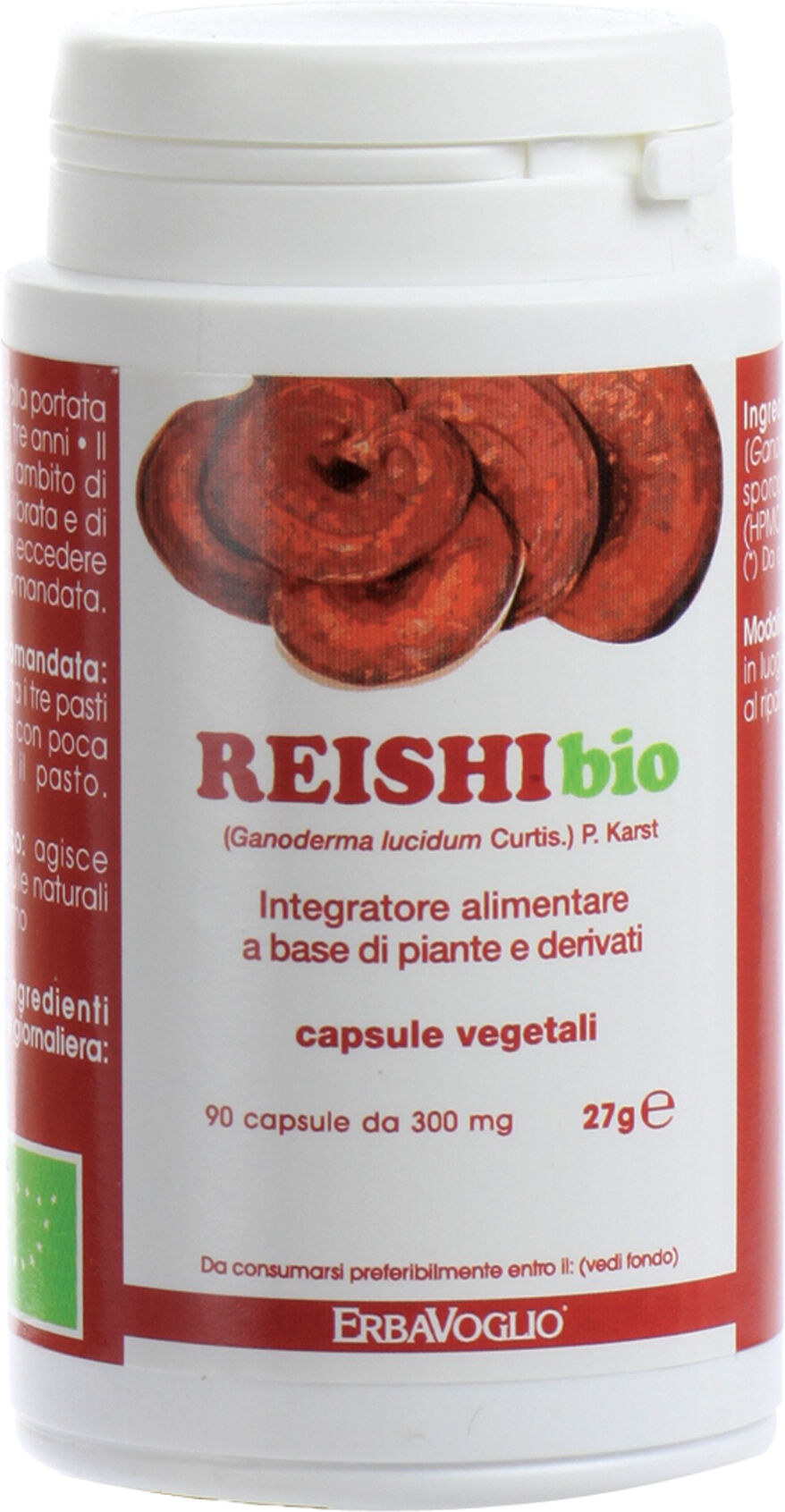 erbavoglio Reishi 90 capsule bio 27 g