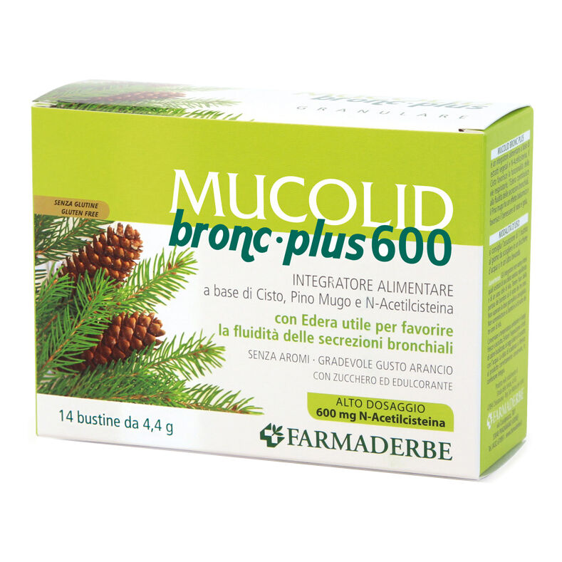 FARMADERBE Mucolid bronc 600 plus 14 bustine granulare