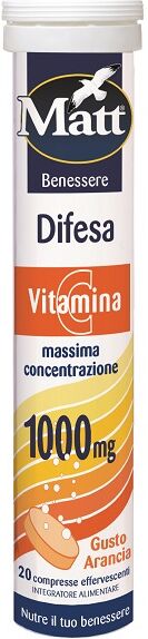 a&d spa gruppo alimentare diet Matt benessere difesa vitamina c 20 compresse effervescenti gusto arancia