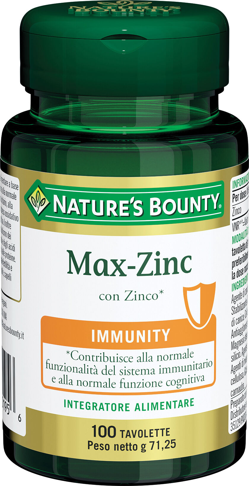 NATURE' S BOUNTY Max zinc 100 tavolette