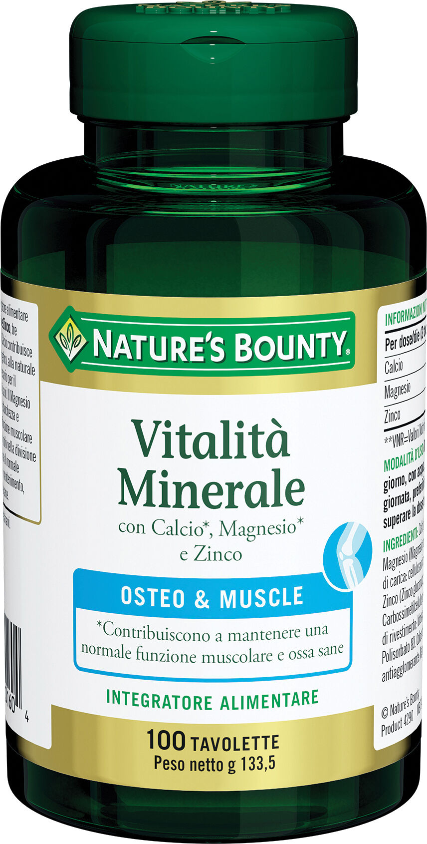 NATURE' S BOUNTY Vitalita' minerale 100 tavolette 133,50 g