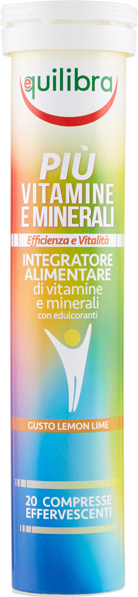 EQUILIBRA Piu' vitamine e minerali gusto lemon lime 20 compresse efferfescenti