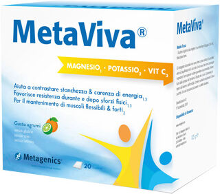 METAGENICS Metaviva mg/k/vit c 20 bust.