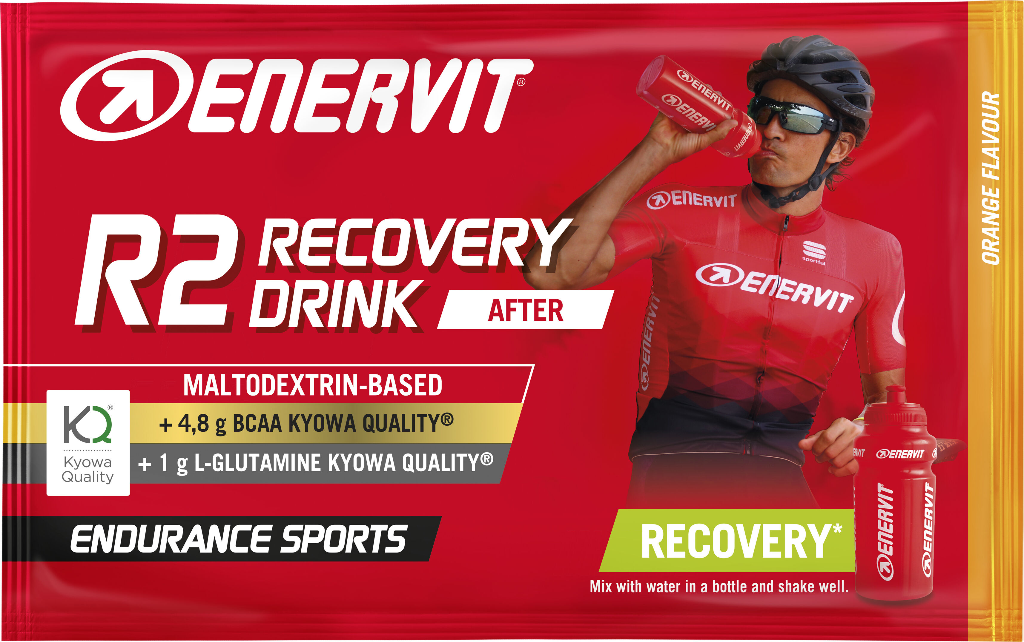 Enervit R2 Recovery Drink Integratore Per Sportivi Gusto Arancia Bustina da 50 g