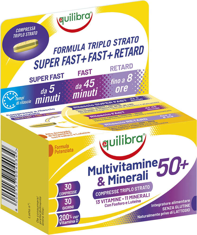 EQUILIBRA Multivitamine&minerali 50+ 30 compresse