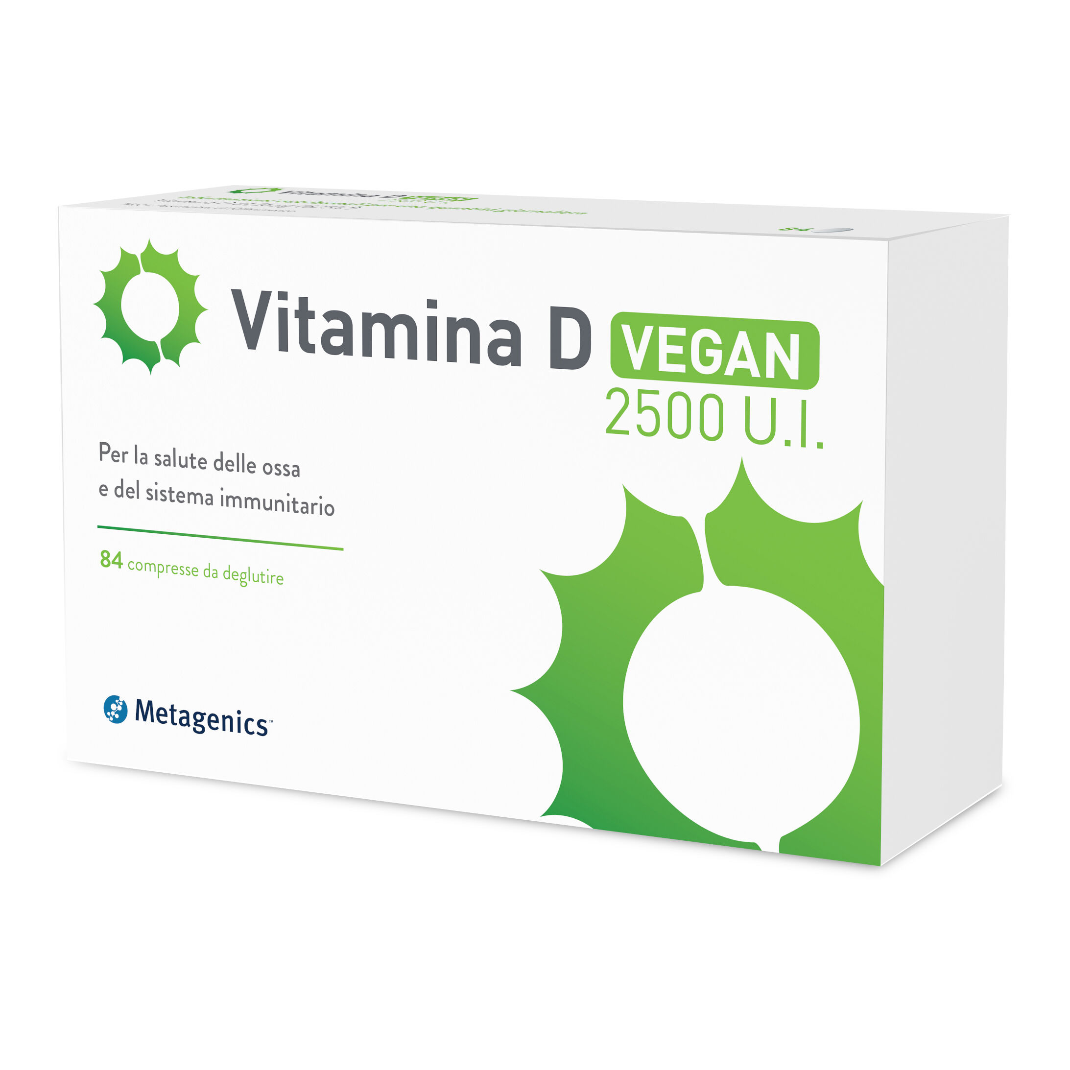 METAGENICS Vit d 2500 iu vegan 84 compresse