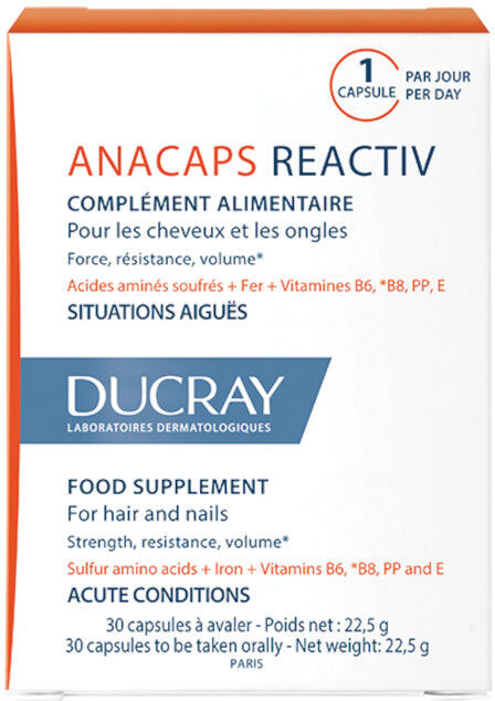 Ducray anacaps reactiv capelli situazione occasionale 30 capsule