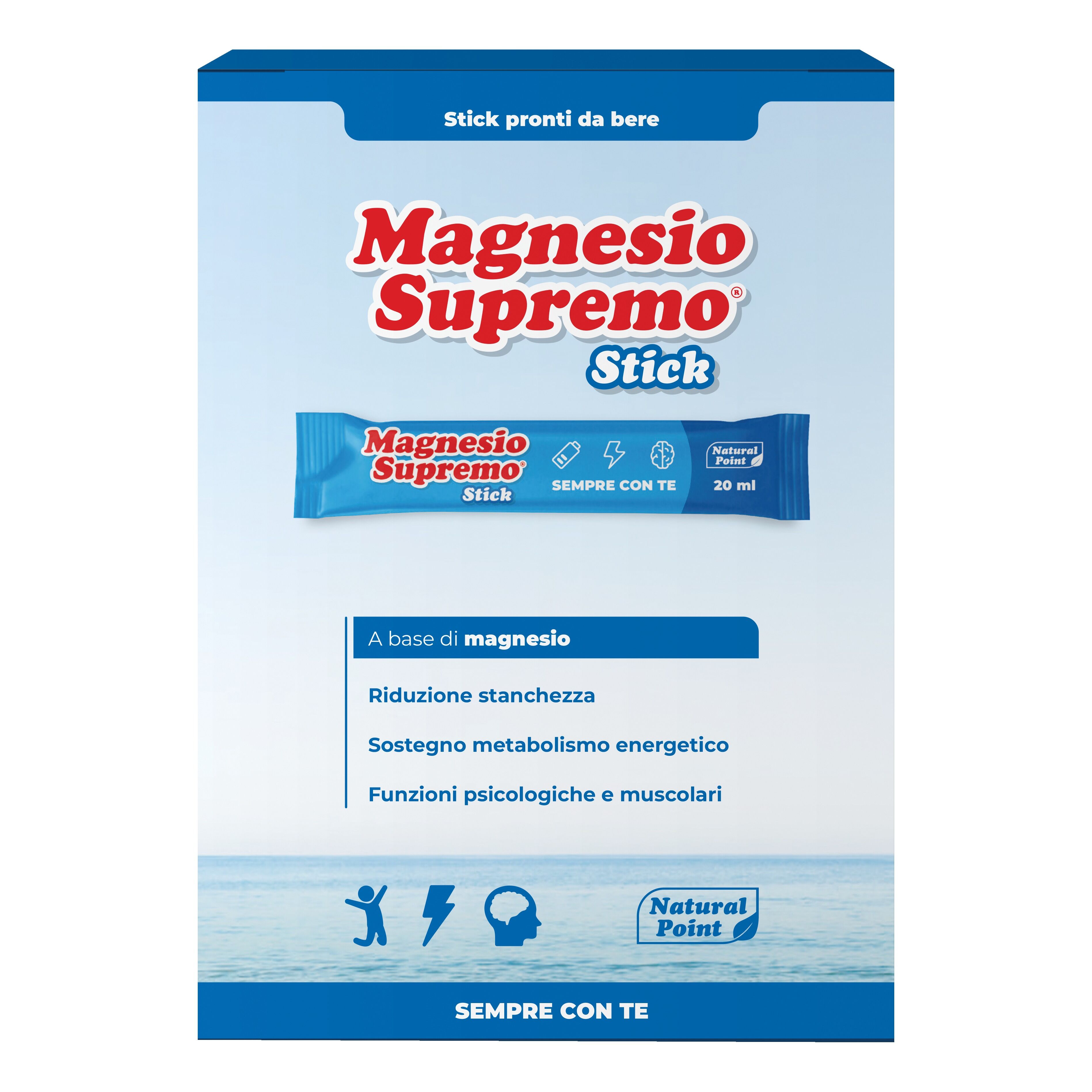 NATURAL POINT Magnesio Supremo 20 Stick 20 ml