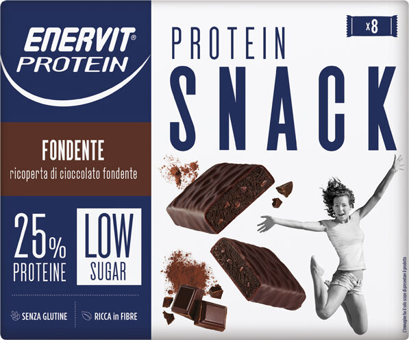 Enervit protein snack fondente low sugar astuccio 8 x 27 g