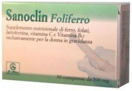 Abbate Gualtiero Sanoclin foliferro 30 compresse - integratore alimentare per la gravidanza