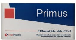 Sage Pharma Primus 10 Flaconcini da 10 ml - Integratore per la stanchezza e l'affaticamento