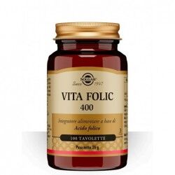 Solgar Vita Folic 400 - Integratore di acido folico 100 tavolette
