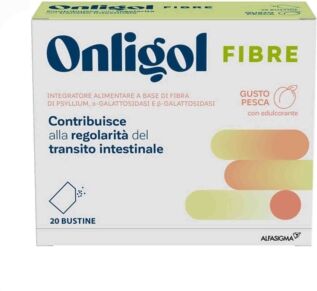 Alfasigma Alasigma Linea Benessere dell'Intestino Onligol Fibra gusto Pesca 20 Bustine