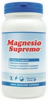 Natural Point Linea Benessere Magnesio Supremo Polvere Integratore 150 g