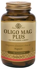 Solgar Linea Benessere Oligo Mag Plus Integratore 100 Tavolette.