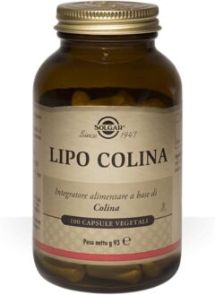 Solgar Linea Metabolismo dei lipidi Lipo Colina Integratore 100 Capsule Vegetali