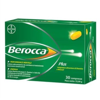 Bayer Linea Vitamine e Minerali Berocca Plus Integratore 30 Compresse