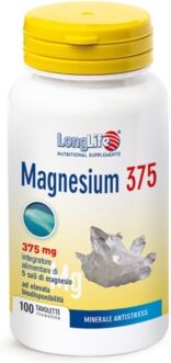 Longlife Linea Benessere ed Energia Magnesium 375 Integratore 100 Tavolette