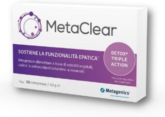 Metagenics Linea Fegato Sano Metaclear Integratore 30 compresse