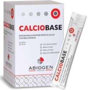 Abiogen Pharma Linea Ossa sane Calciobase Integratore 30 stick