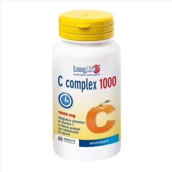 Longlife Linea Vitamine e Minerali C Complex 1000 t-r Integratore 60 Tavolette