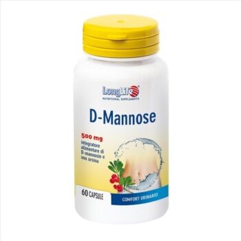 Longlife Linea Benessere delle vie Urinarie D-Mannose 500 Integratore 60 capsule