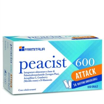 Farmitalia Linea Benessere delle vie Urinarie Peacist 600 Attack 14 Bustine Oro