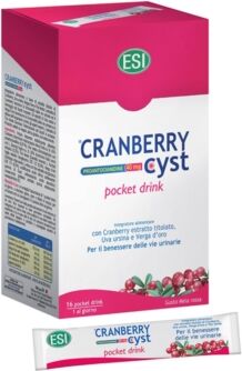 Esi Linea Benessere Urinario Cranberry Cyst Integratore Pocket Drink 16 Bustine