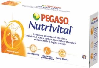 Pegaso Linea Vitamine e Minerali Nutrivital Integratore 30 Compresse Masticabili