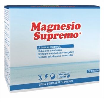 Natural Point Linea Benessere Magnesio Supremo Polvere Integratore 32 Bustine