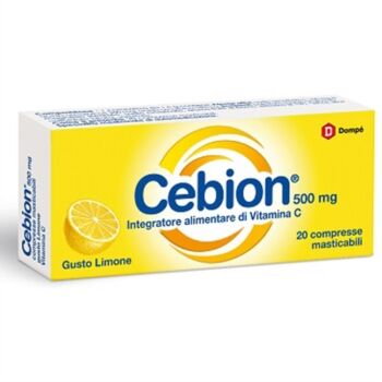 Cebion Linea Vitamine Masticabile Limone Vitamina C 500 Mg 20 Compresse