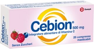 Cebion Linea Vitamine Masticabile Senza Zuccheri Vitamina C 500 Mg 20 C.