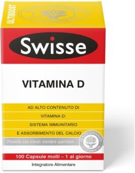 Swisse Linea Vitamine e Minerali Vitamina D Integratore 100 capsule molli